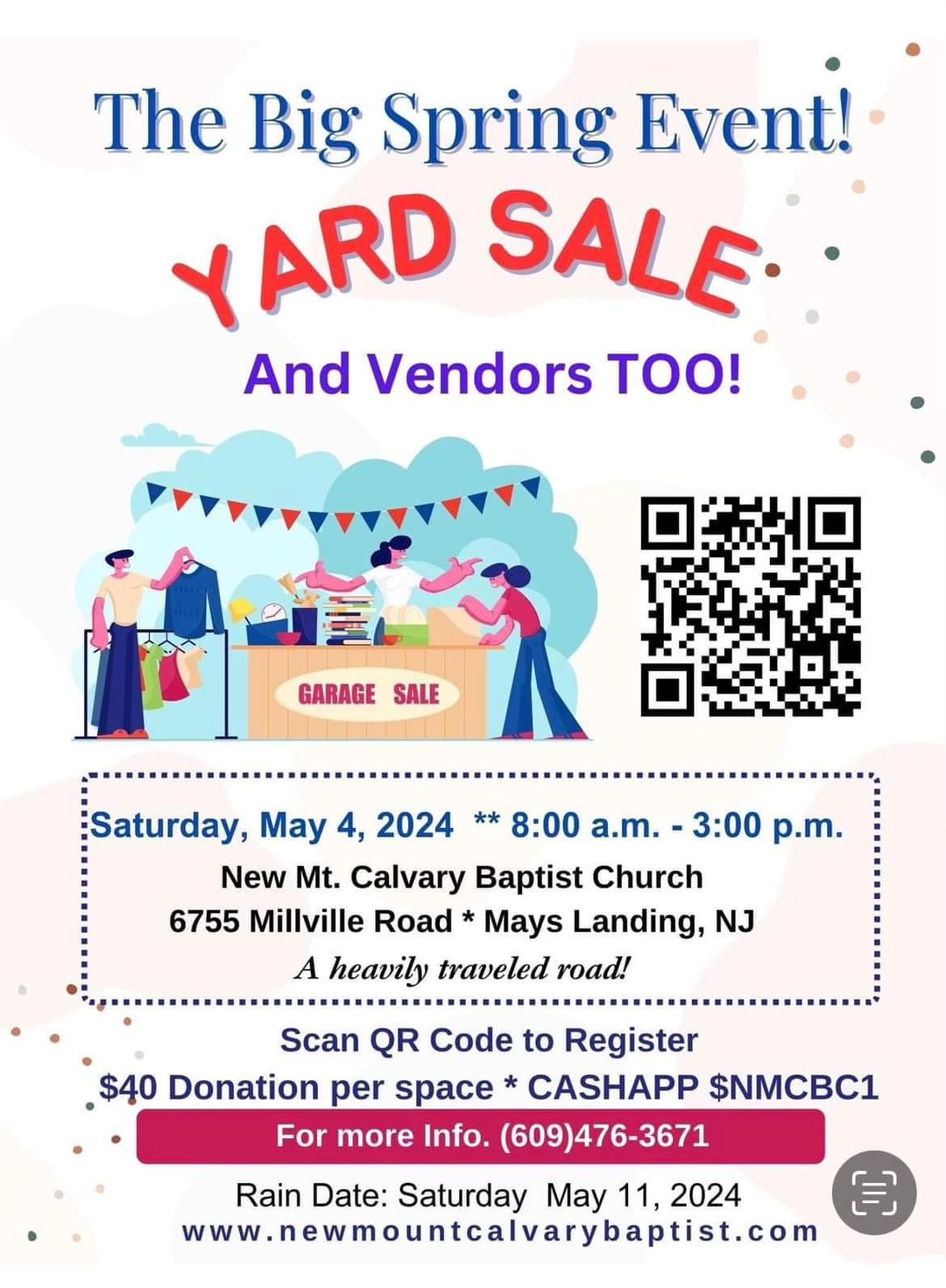 Yard Sale May 4, 2024
